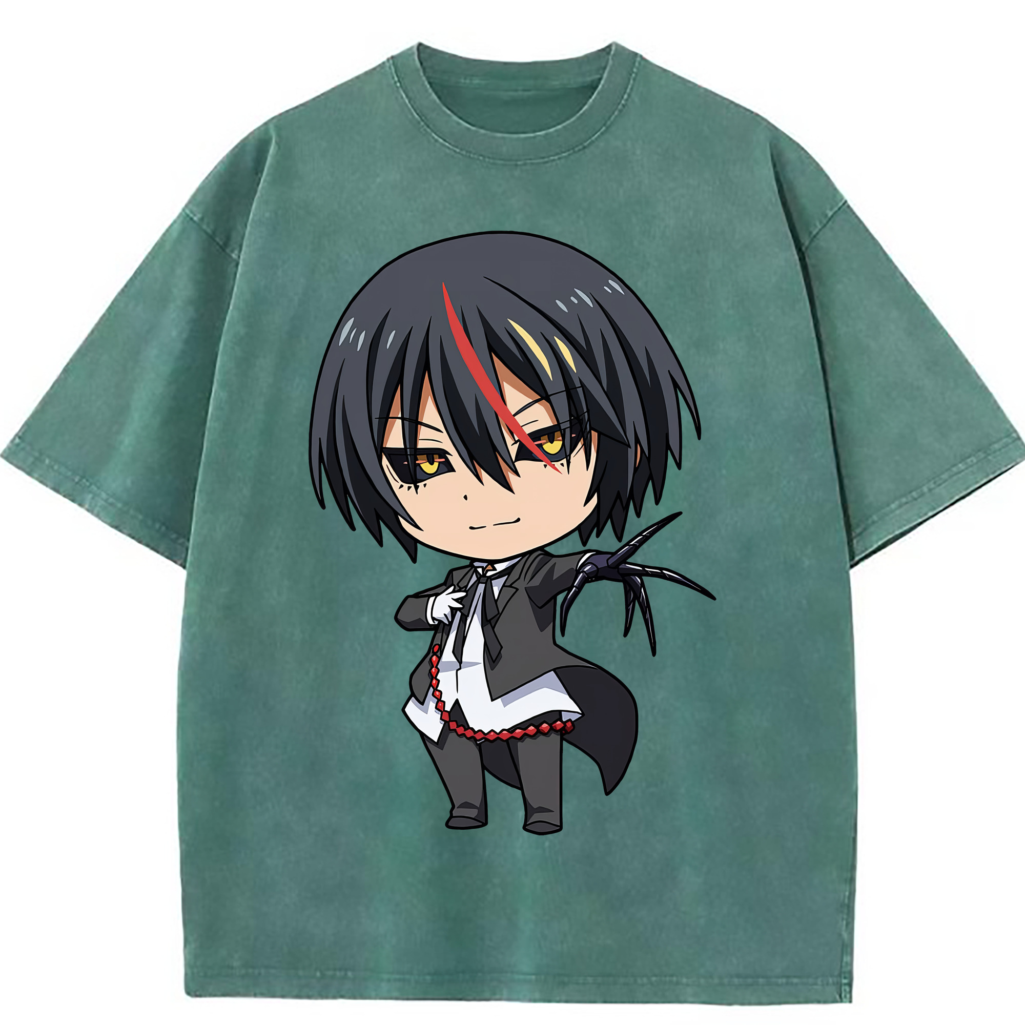（画像用） 転スラ Regarding Reincarnated to Slime 綿100% ヴィンテージ風 半袖Tシャツ（フロントプリント）